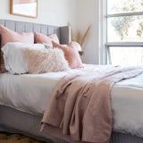 Bamboo sheet and throw bundle