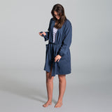 Alessia women's robe Navy Blue