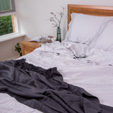 100% Bamboo Sheet Set and Luxury Throw Bundle