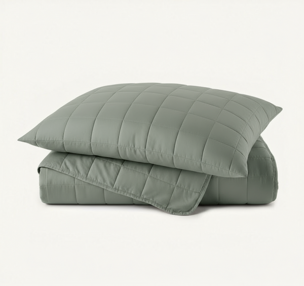 4 Square Bamboo  Summer Bedspread Coverlet Sets -Lightweight comfort