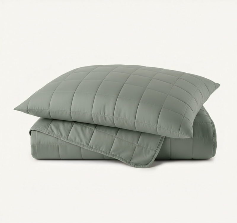 4 Square Bamboo  Summer Bedspread Coverlet Sets -Lightweight comfort